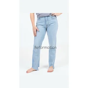 Reformation Step‎ Hem Size 25 Light wash Blue Jeans thumbnail 10