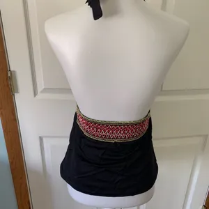👀FINAL SALE 👉DONATING DKNY Swim halter black yarn 🧶 waist size m medium thumbnail 6