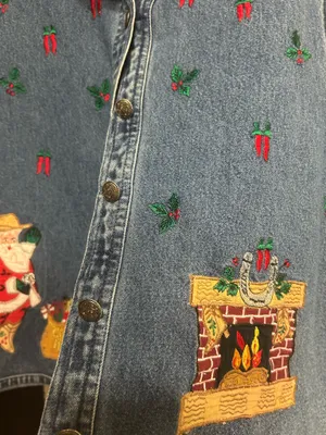 VTG Rhythm Blue Christmas Vest thumbnail 4