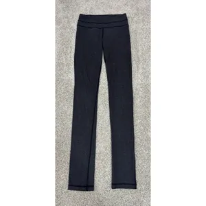 Lululemon Skinny Groove Pant Full-On Luon Yoga Leggings Size 2 Gray thumbnail 3