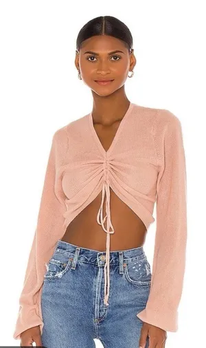 Beach Riot Kenzi Sweater Medium M Rose Cloud Pink Knit Pullover Cozy Designer⁠ thumbnail 1