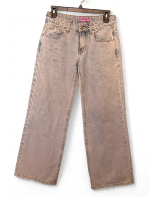 Edikted Light Wash Relaxed Wide Leg Denim Jeans Size XS thumbnail 1