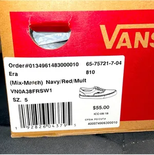 Vans Checkered Red and Blue thumbnail 3