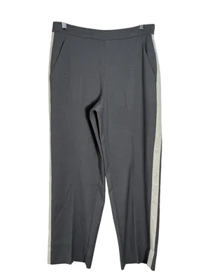 Abercrombie & Fitch‎ Side Stripe Pull On Pants Gray White Size M thumbnail 3