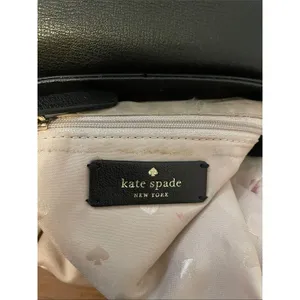 Kate Spade Adel Medium Flap Backpack Bag Black Grain Leather WKRU6412 thumbnail 12