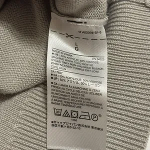 Banana Republic Gray Knit Flutter Sleeve Sweater Top Size L thumbnail 3