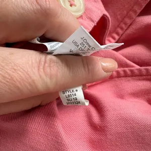 Madewell Button Front Jumpsuit Womens 4 Pink Herringbone Short Sleeve‎ Wide Leg thumbnail 9
