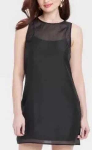 🌺A New Day Black Organza Shift Dress Size Xxl Nwt🌺 thumbnail 1