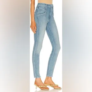 Mother Denim The Seamed Swooner Hover Blowing Kisses Blue Skinny‎ Jeans Size 27 thumbnail 2