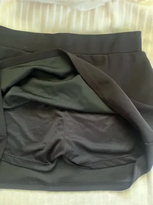 Black Embellished Skort with Rhinestone Detail thumbnail 5