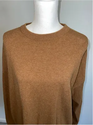 & Other Stories Paris Atelier Brown Cashmere Crew Neck Sweater SMALL thumbnail 2