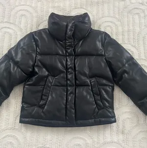 Abercrombie & Fitch Vegan Leather Black Jacket thumbnail 4