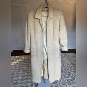 Anne Klein Coat Pennylane Vintage Longline Wool Cottage Quiet Scandi Parisian thumbnail 2