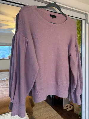 1. State Purple Bishop Sleeve Sweater thumbnail 3