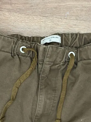 Brown 100% Cotton Cargo Pants Size M thumbnail 4