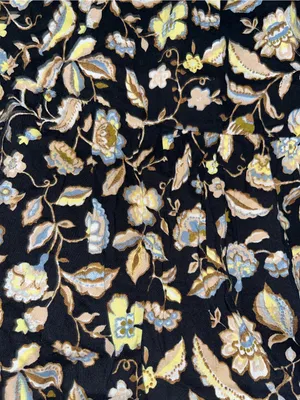 Old Navy Black Floral Ruffle-Sleeve Dress thumbnail 2