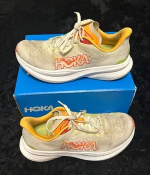 Hoka Mach multicolored athletic training running lace up shoes sneakers sz 7.5 thumbnail 1