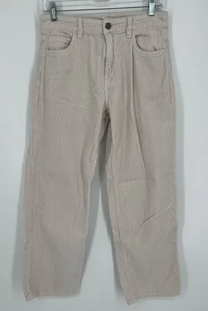 BILLABONG Free Fall Corduroy Pants in Antique White Women’s Size 26 thumbnail 1