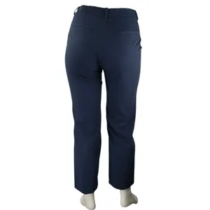 Abercrombie & Fitch Women's Navy Blue High Rise Straight Trousers Pants Size 31 thumbnail 3