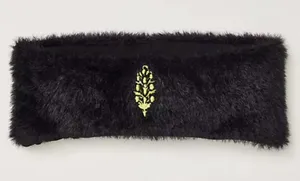 Free People Movement $28 NWT Slopeside Sherpa Earwarmer Black & Green thumbnail 1