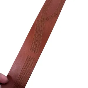 Michael Kors Double D Ring Buckle Engraved Braiding Brown Leather‎ Belt S/M thumbnail 3