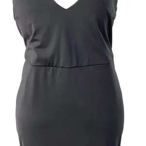 Halara Womens Size Large V Neck Mermaid Maxi Dress Black Adjustable Straps‎ NWOT thumbnail 6