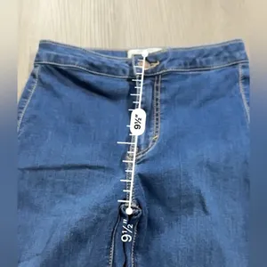 Free People We The Free Riley Skinny Jeans Women's 25‎ Dark Wash Split Hem Mid thumbnail 11