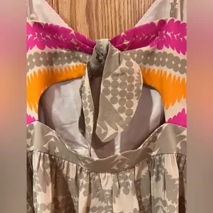 Trina Turk Gypsum Cut-Out Stretch Silk Lined Mini‎ Dress in Cactus Flower Size 6 thumbnail 13