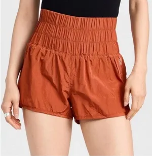 Free People Movement shorts women's XS The Way Home athletic gym yoga terracotta thumbnail 1