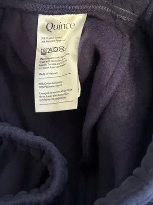 Quince Everyday Fleece Joggers in Washed‎ Deep Navy thumbnail 5