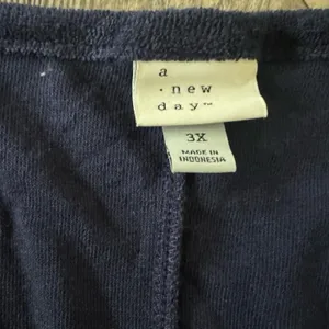 Target A New Day Women's Navy Blue Cotton Sleeveless Terry Mini Tank‎ Dress 3X thumbnail 4