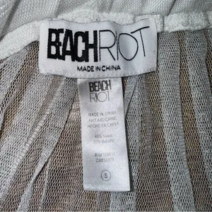 Beach Riot Briar Mesh Cover-Up Mini Skirt White Sheer Mesh Swim Coverup Dress thumbnail 12