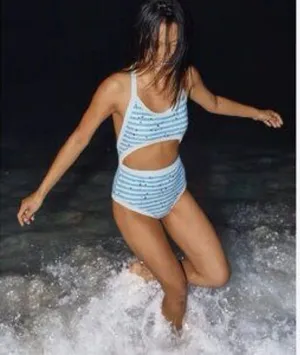 Aerie one piece scoop back stars & stripes swimsuit thumbnail 1