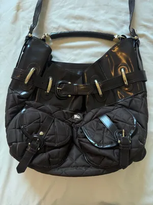 BURBERRY | Quilted Brown Bromely Hobo Large Bag thumbnail 3