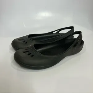 Black Crocs sling back shoes‎ size 7 thumbnail 3