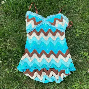 Rampage Y2K Mermaid Crochet Tank thumbnail 1
