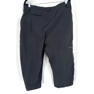 LL Bean Comfort Cycling Capris Pants Removable Shorts Size Medium‎ Black Hiking thumbnail 2