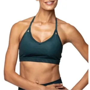 Women’s AR-33 Hunter Green Zion Sports Bra Padded Activewear athletic gym active thumbnail 1