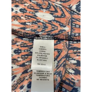 London Times Orange Blue Boho Halter Midi Dress Size 14 thumbnail 7