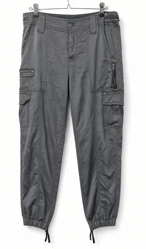 Marrakech Gray Cargo Pants Size 27 Viscose Utility Joggers thumbnail 1