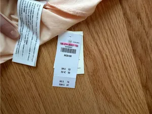 Abercrombie & Fitch Strapless Ruched Mini Dress NWT Medium Built In Shorts Peach thumbnail 10