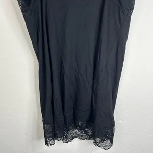 Jaclyn Smith Black Lace Trim Slip Dress - Size Small thumbnail 10