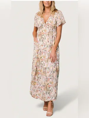 Baltic Born Cassie Short SleeveFloral Maxi Dress XL thumbnail 11