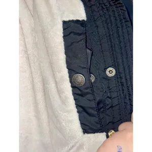 Abercrombie & Fitch Black Hooded Winter Utility Puffer Coat Jacket Womens Size M thumbnail 9