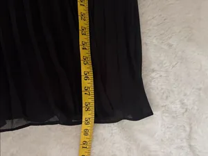 Lulus Graceful Finesse Black Pleated Long Sleeve Maxi Dress Size small Formal thumbnail 7