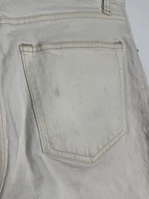 Abercrombie & Fitch 90s Straight Ultra High Rise Jeans Size 6/28 Cream thumbnail 3