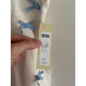 BHLDN Blue Bow Fitted Mini Dress Size 12 NEW thumbnail 5