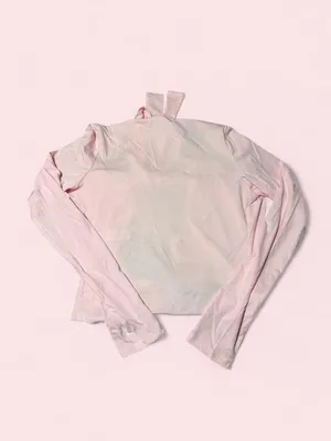 Light Pink Tie-Front Women's ballet wrap thumbnail 2