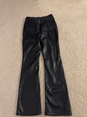 Katie J NYC leather jeans Black Size 14 thumbnail 3