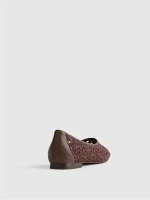 Madewell The Mylie Ballet Flat in Espresso Bean Brown Size 8 NWOB thumbnail 3